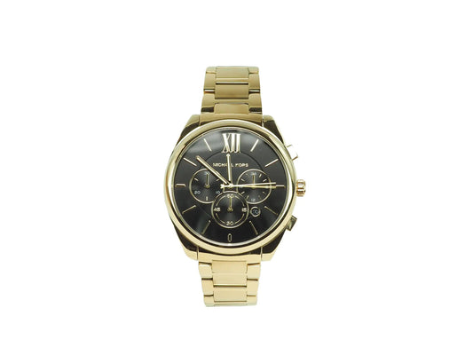 Michael Kors (MK7107) Janelle Gold Tone Stainless Steel Chronograph Wrist Watch